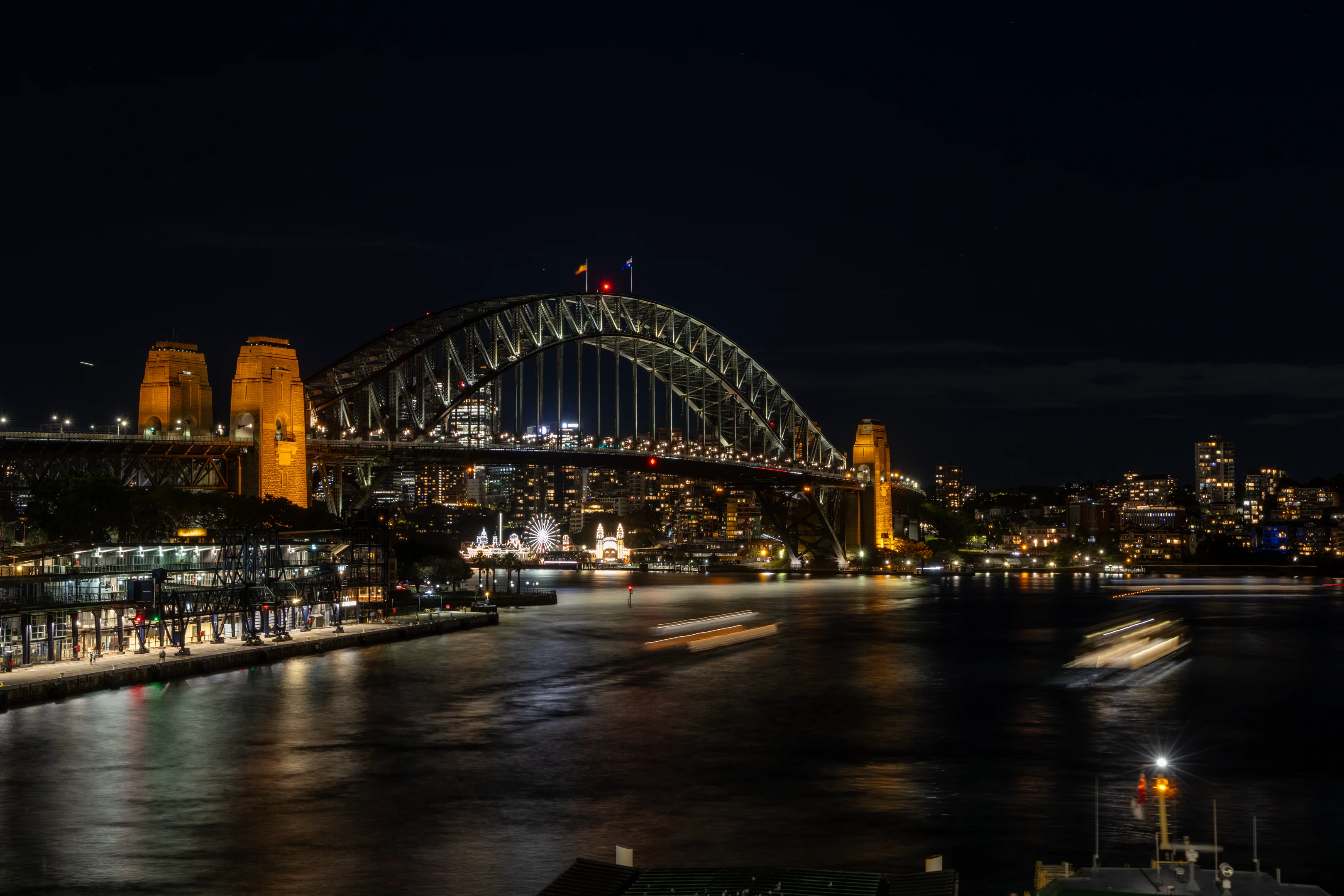 Sydney Harbour Bridge at night, Australia