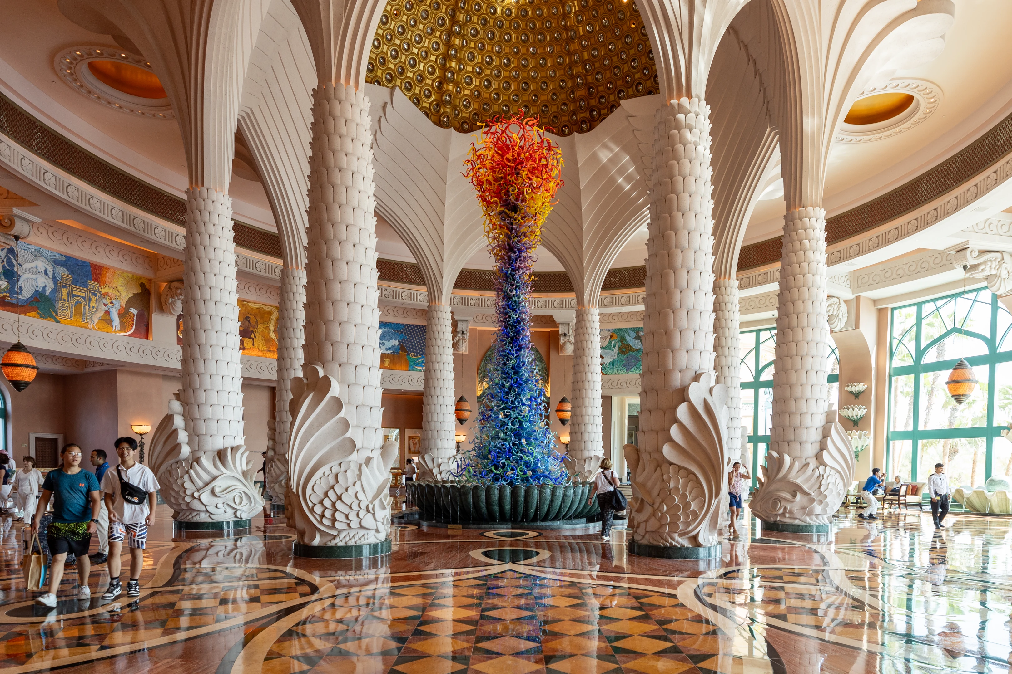 The lobby at Atlantis, The Palm, Dubai
